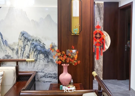 KLF全屋記丨136㎡新中式雅居，古調(diào)新彈，忘卻紛擾，呼吸著的當代生活提案